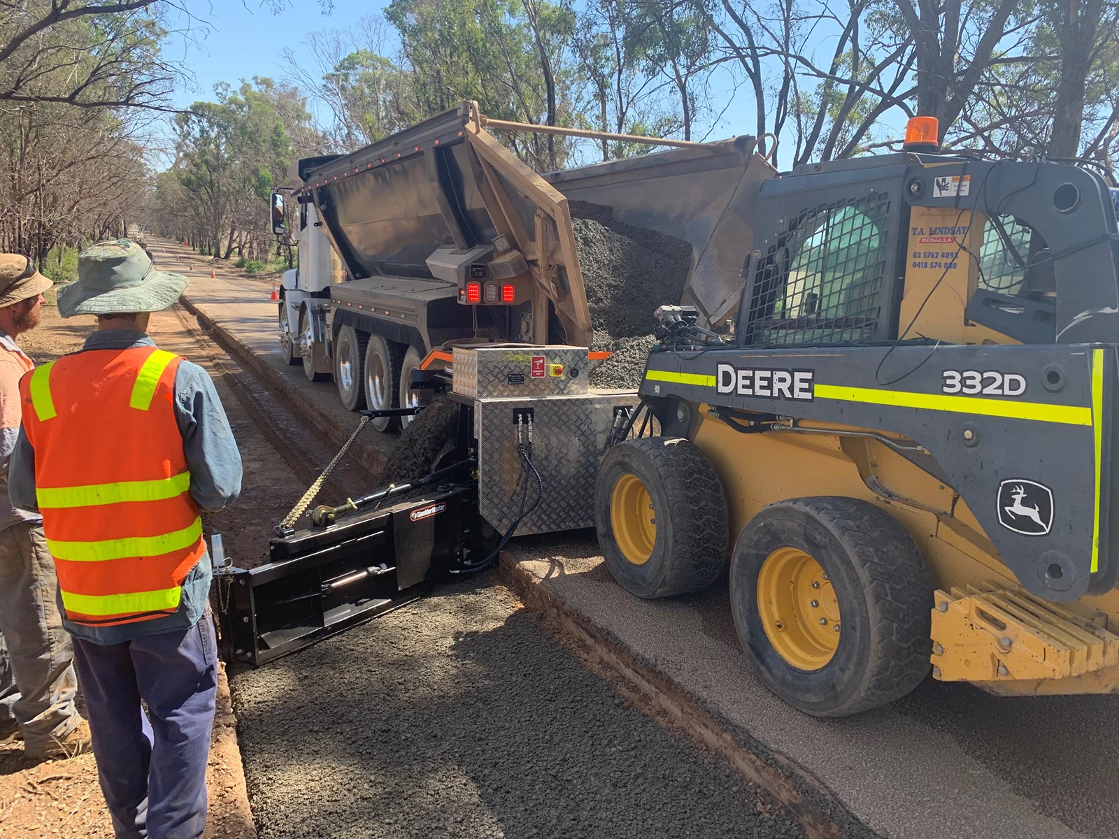 ShoulderMaster equipment used by client in road construction.